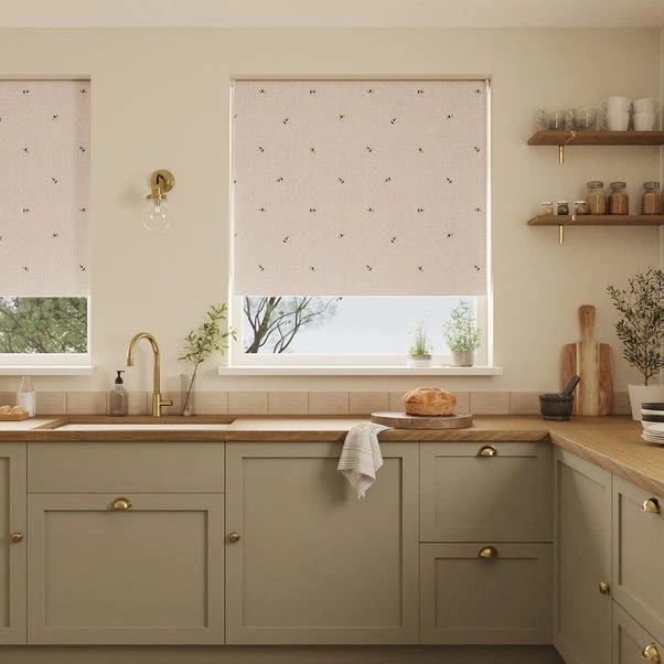 Dunelm Bees Natural Stain Resistant Daylight Roller Blind 3 Dunelm Bees Natural Stain Resistant Daylight Roller Blind
