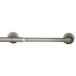 Dunelm Islington Gunmetal Extendable Curtain Pole Dia. 22/25mm