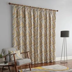 Dunelm Mirage Ochre Pencil Pleat Curtains 11 Dunelm Mirage Ochre Pencil Pleat Curtains -Dunelm Shop 30688346 alt04