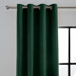 Luxury Collection Peyton Emerald Eyelet Curtains