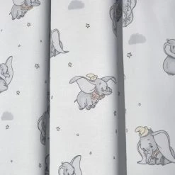 Disney Dumbo White Thermal Blackout Pencil Pleat Curtains 10 Disney Dumbo White Thermal Blackout Pencil Pleat Curtains -Dunelm Shop 30688417 alt02