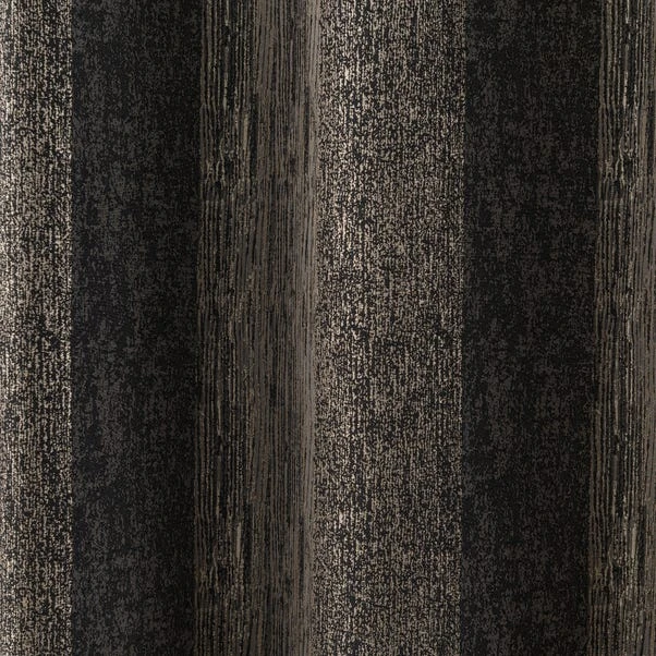 Dunelm Alexandria Stripe Charcoal Eyelet Curtains 5 Dunelm Alexandria Stripe Charcoal Eyelet Curtains - Image 3
