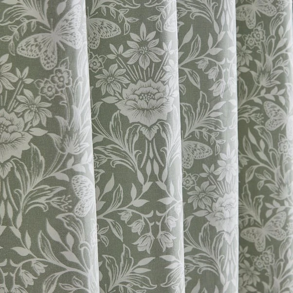 Dunelm Evesham Green Blackout Eyelet Curtains 5 Dunelm Evesham Green Blackout Eyelet Curtains - Image 3