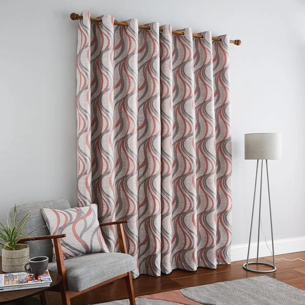 Dunelm Mirage Rose Eyelet Curtains 6 Dunelm Mirage Rose Eyelet Curtains - Image 4
