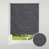 Swish Cordless Black Textured Blackout Roller Blind 1 Swish Cordless Black Textured Blackout Roller Blind -Dunelm Shop 30693036