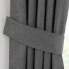 Dunelm Luna Charcoal Pencil Pleat Tieback -Dunelm Shop 30693974