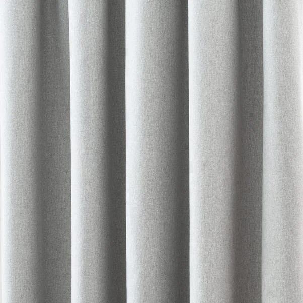 Dunelm Luna Brushed Dove Grey Blackout Pencil Pleat Curtains 5 Dunelm Luna Brushed Dove Grey Blackout Pencil Pleat Curtains - Image 3