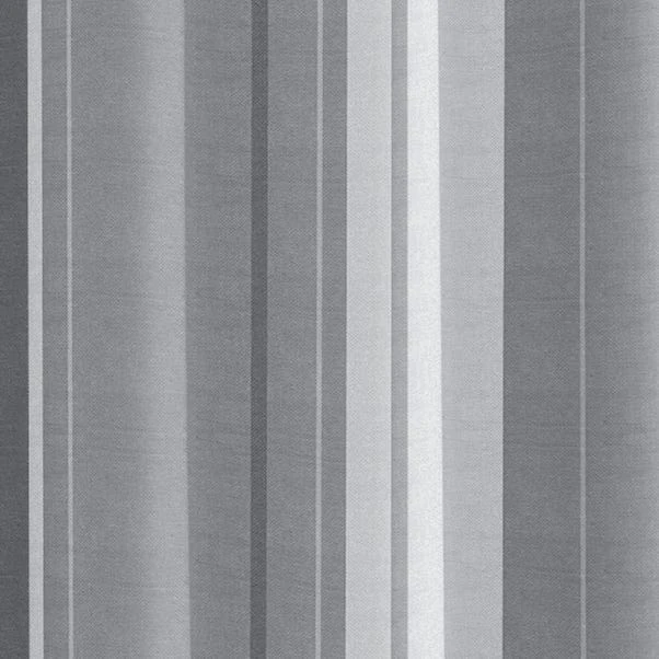 Fusion Whitworth Striped Grey Eyelet Curtains 5 Fusion Whitworth Striped Grey Eyelet Curtains - Image 3