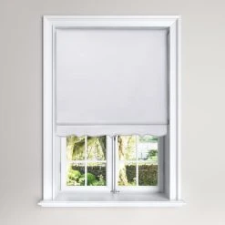 Dunelm Scalloped White Roller Blind