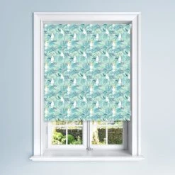 Dunelm Blue Cockatoo Blackout Roller Blind