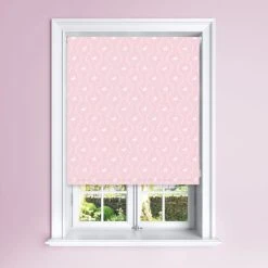 Dunelm Pink Unicorn & Stars Blackout Roller Blind