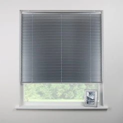 Swish Brushed Aluminium Cordless Venetian Blind 25mm Slats