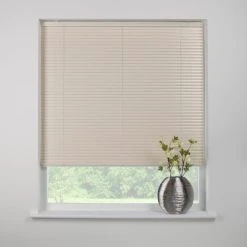 Swish Cocoa Butter Cordless Aluminium Venetian Blind 25mm Slats
