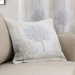 Luxury Collection Jacquard Trees Dove Grey Eyelet Curtains 13 Luxury Collection Jacquard Trees Dove Grey Eyelet Curtains -Dunelm Shop 30707785 alt07