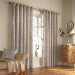 Furn Irwin Stone Eyelet Curtains 7 Furn Irwin Stone Eyelet Curtains -Dunelm Shop 30708071 alt01