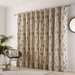 Dunelm Cuba Natural Eyelet Curtains -Dunelm Shop 30713517 alt04