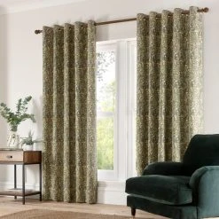 Dunelm Brampton Green Eyelet Curtains -Dunelm Shop 30714725 alt01