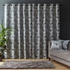 Dunelm Crane Silver Eyelet Curtains 12 Dunelm Crane Silver Eyelet Curtains -Dunelm Shop 30714774 alt04