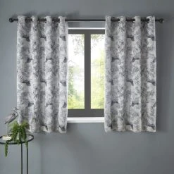 Dunelm Crane Silver Eyelet Curtains 13 Dunelm Crane Silver Eyelet Curtains -Dunelm Shop 30714774 alt05