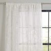 Dunelm Montego White Slot Top Single Voile Panel -Dunelm Shop 30716583