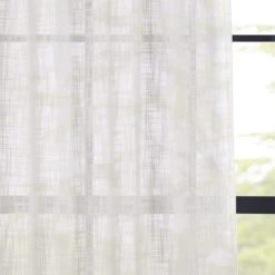 Dunelm Montego White Slot Top Single Voile Panel 8 Dunelm Montego White Slot Top Single Voile Panel -Dunelm Shop 30716583 alt02