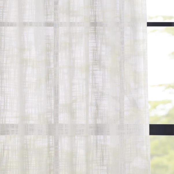 Dunelm Montego White Slot Top Single Voile Panel 5 Dunelm Montego White Slot Top Single Voile Panel - Image 3