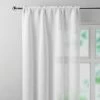 Dunelm Crushed White Slot Top Single Voile Panel 2 Dunelm Crushed White Slot Top Single Voile Panel -Dunelm Shop 30716587
