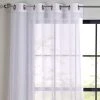 Dunelm Crushed White Eyelet Single Voile Panel 2 Dunelm Crushed White Eyelet Single Voile Panel -Dunelm Shop 30716601
