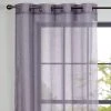 Dunelm Crushed Grey Eyelet Single Voile Panel 1 Dunelm Crushed Grey Eyelet Single Voile Panel -Dunelm Shop 30716605