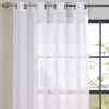 Dunelm Boucle White Eyelet Voile Panel 1 Dunelm Boucle White Eyelet Voile Panel -Dunelm Shop 30716609
