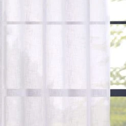 Dunelm Boucle White Eyelet Voile Panel 8 Dunelm Boucle White Eyelet Voile Panel -Dunelm Shop 30716609 alt02