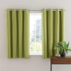 Dunelm Luna Brushed Fern Blackout Eyelet Curtains -Dunelm Shop 30716751 alt05