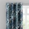 Luxury Collection Jungle Luxe Navy Chenille Eyelet Curtains -Dunelm Shop 30716782
