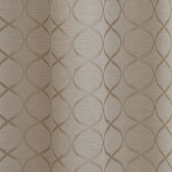 Luxury Collection Chenille Ogee Cream Eyelet Curtains 5 Luxury Collection Chenille Ogee Cream Eyelet Curtains - Image 3