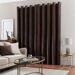 Dunelm Luna Brushed Pine Cone Blackout Eyelet Curtains 11 Dunelm Luna Brushed Pine Cone Blackout Eyelet Curtains -Dunelm Shop 30716946 alt04