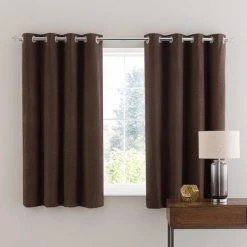 Dunelm Luna Brushed Pine Cone Blackout Eyelet Curtains 12 Dunelm Luna Brushed Pine Cone Blackout Eyelet Curtains -Dunelm Shop 30716946 alt05