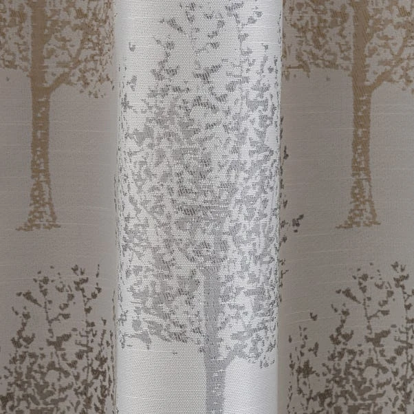 Luxury Collection Jacquard Trees Dove Grey Pencil Pleat Curtains 5 Luxury Collection Jacquard Trees Dove Grey Pencil Pleat Curtains - Image 3