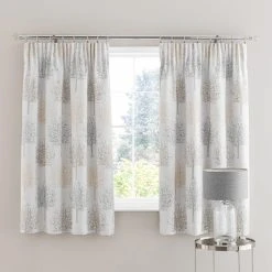 Luxury Collection Jacquard Trees Dove Grey Pencil Pleat Curtains 12 Luxury Collection Jacquard Trees Dove Grey Pencil Pleat Curtains -Dunelm Shop 30717026 alt05