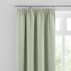 Dunelm Luna Sage Blackout Pencil Pleat Curtains 1 Dunelm Luna Sage Blackout Pencil Pleat Curtains -Dunelm Shop 30717055