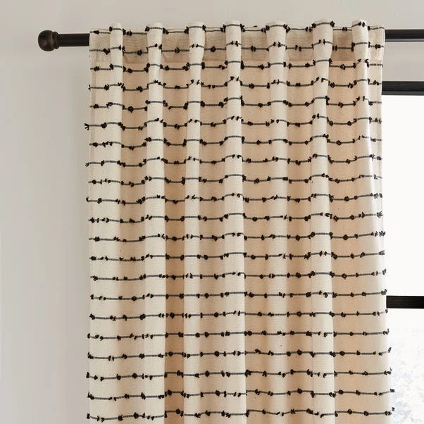 Dunelm Kingston Black Hidden Tab Top Voile 3 Dunelm Kingston Black Hidden Tab Top Voile