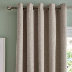 Dunelm Bondi Natural Eyelet Curtains