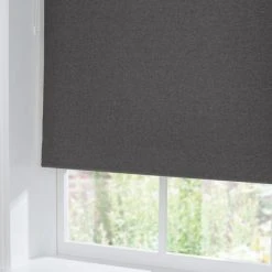 Dunelm Luna Charcoal Blackout Roller Blind 10 Dunelm Luna Charcoal Blackout Roller Blind -Dunelm Shop 30719098 alt02