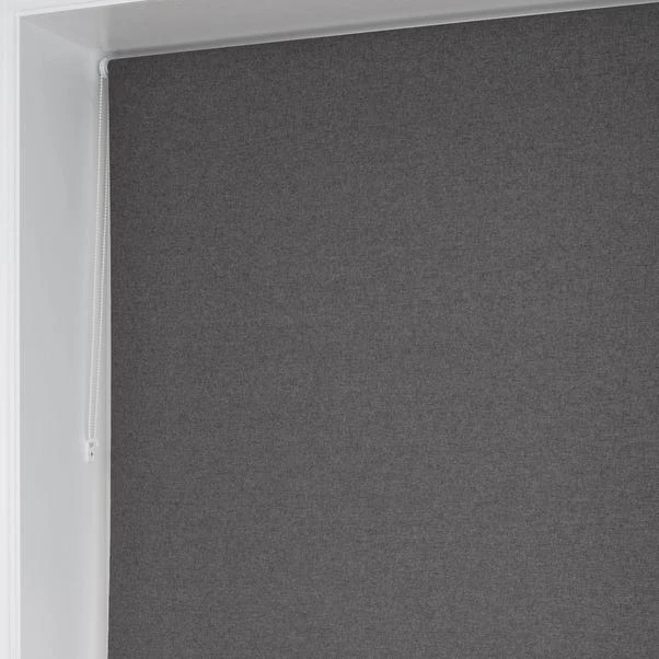 Dunelm Luna Charcoal Blackout Roller Blind 6 Dunelm Luna Charcoal Blackout Roller Blind - Image 4