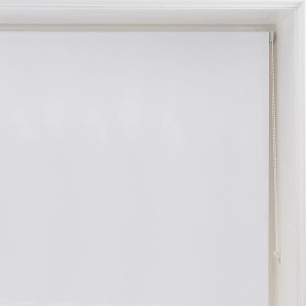Dunelm Luna White Blackout Roller Blind 4 Dunelm Luna White Blackout Roller Blind - Image 2