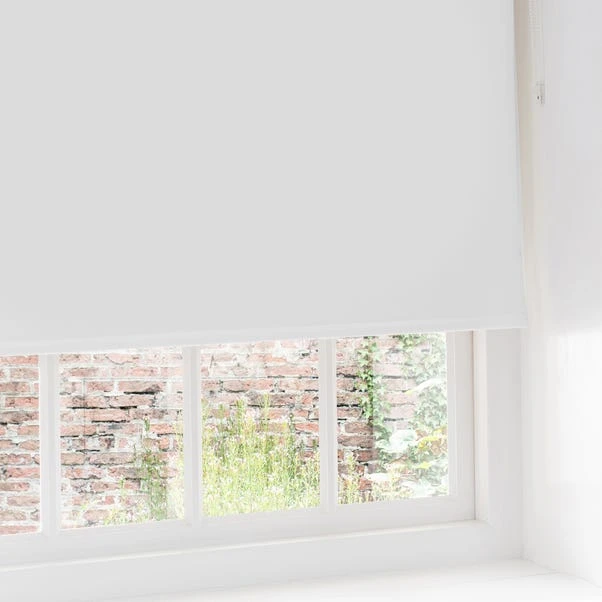 Dunelm Luna White Blackout Roller Blind 6 Dunelm Luna White Blackout Roller Blind - Image 4