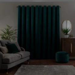 Dunelm Isla Ultra Blackout Emerald Eyelet Curtains 11 Dunelm Isla Ultra Blackout Emerald Eyelet Curtains -Dunelm Shop 30719632 alt03