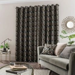 Dunelm Zena Black Eyelet Curtains 11 Dunelm Zena Black Eyelet Curtains -Dunelm Shop 30719683 alt04