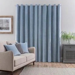 Dunelm Margot Velour Ashley Blue Eyelet Curtains 11 Dunelm Margot Velour Ashley Blue Eyelet Curtains -Dunelm Shop 30719779 alt04
