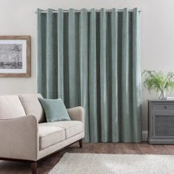 Dunelm Margot Velour Lily Pad Blue Eyelet Curtains 11 Dunelm Margot Velour Lily Pad Blue Eyelet Curtains -Dunelm Shop 30719787 alt04