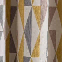 Dunelm Elements Triangles Ochre Chenille Pencil Pleat Curtains 10 Dunelm Elements Triangles Ochre Chenille Pencil Pleat Curtains -Dunelm Shop 30719831 alt02